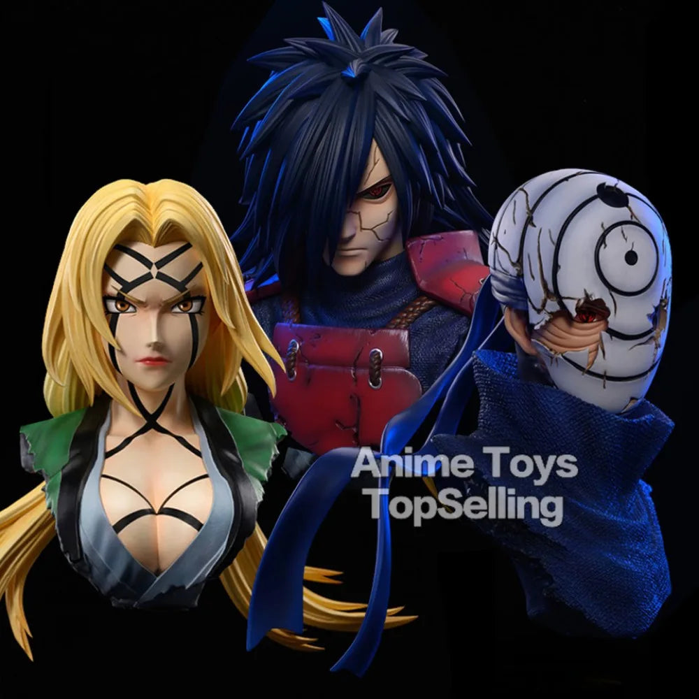 8.5-9cm NARUTO Anime figure Uchiha Madara  Uchiha Obito Tsunade Figure GK PVC Statue Model Collectible Toys Gifts