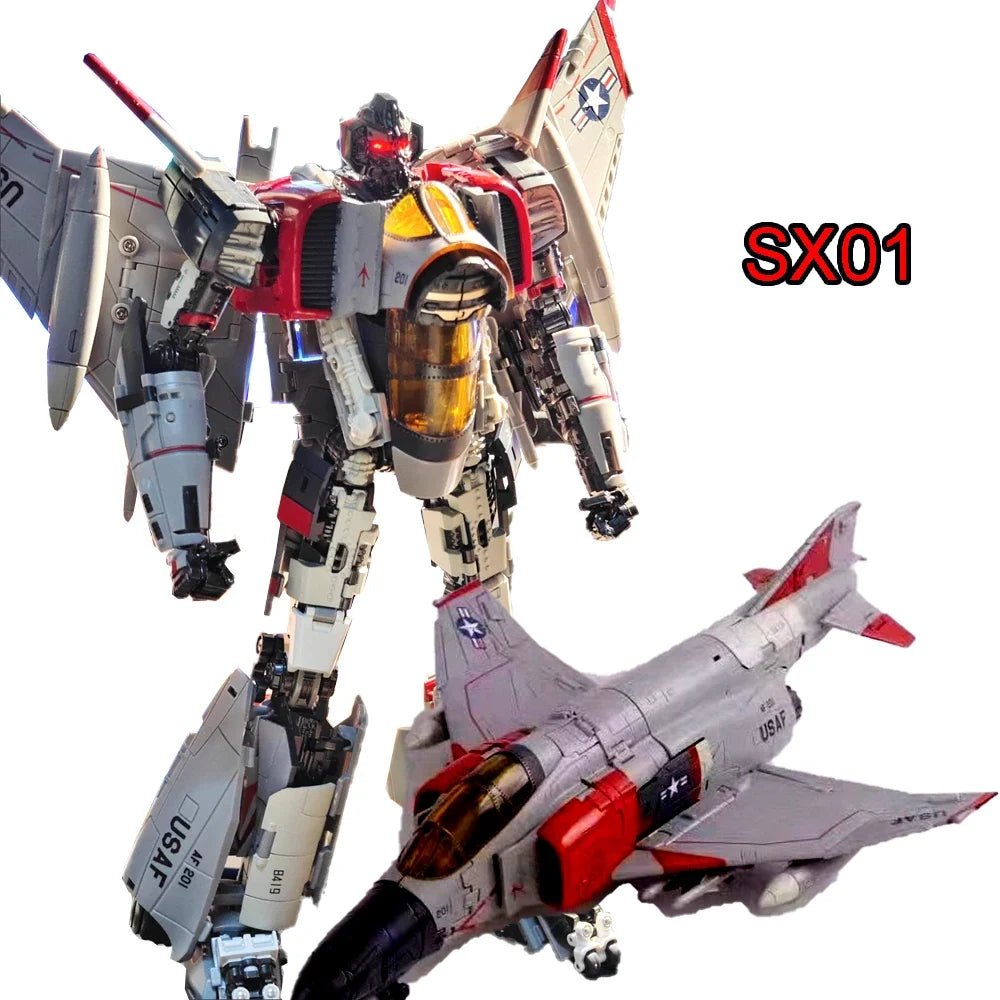 Transformation Toys Thunder Warrior SX01 Starscream Action Figure Deformation Model Robot Blitzwing Hornet Gaiden Lightning