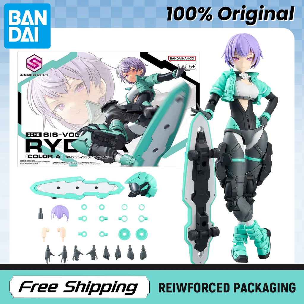 In Stock  BANDAI 30 MINUTES SISTERS Anime Figures SIS-V00 RYDIRA(COLOR A)  assembly model Original Toys Gift Collecting hobbies