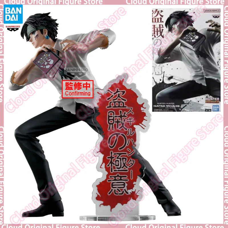 Auf Lager 100% Original Bandai BANPRESTO HUNTER×HUNTER Chrollo Lucilfer ARCHIVES Anime Figuren Sammlermodell Spielzeug