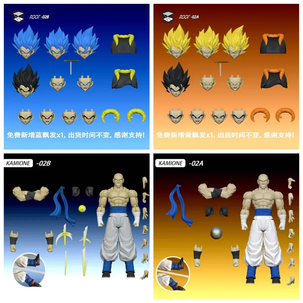 New Tonsenarttoys Kamione 02A 02B Dragon Ball Z Gojita SHF Super Saiyajin SSJ Gogeta Dragon Anime Actionfigur Spielzeug.