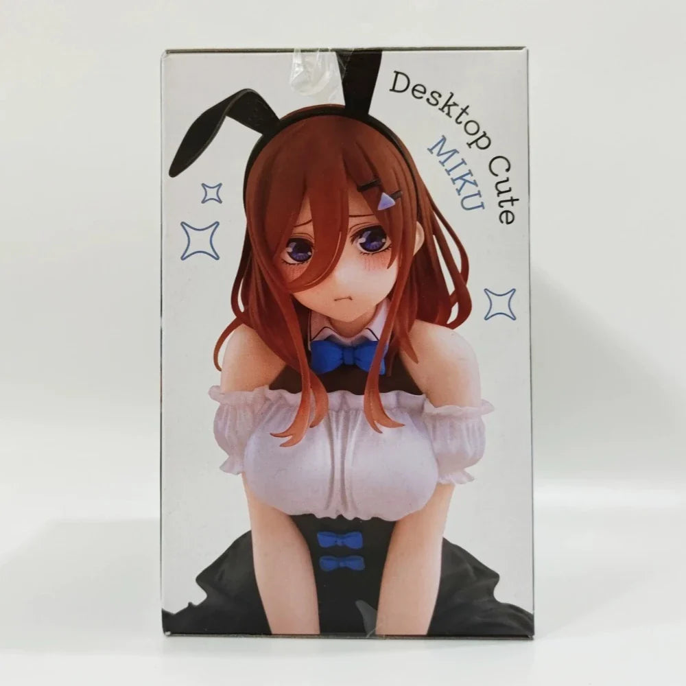 In Stock Taito Original Genuine Anime The Quintessential Quintuplets Desktop Cute Nakano Miku Bunny Ver 13cm Model Toy Figures