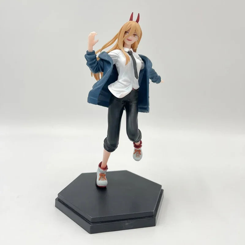 24cm Chainsaw Man Katana Man Anime Figure Samurai Sword Action Figure Denji/Power Figurine Adult Collectible Model Doll Toys