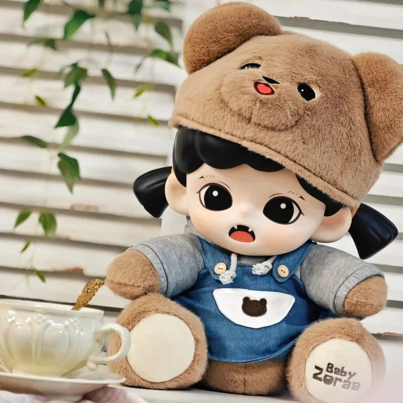 Genuine Zoraa latte bear Vinyl Face Big Doll Kawaii Collection Figure Model Cartoon Decor Toys Surprise Adult Kids Birthday Gift