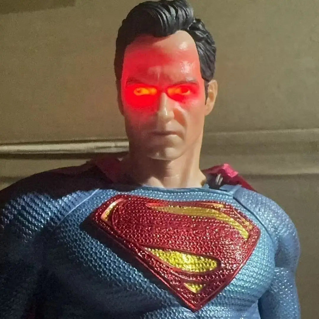 50cm Superman Anime Figure Superm Dawn Of Justice Action Figure Pvc 2 Heads 2 Hands Statue Ornament Children Toys Gift