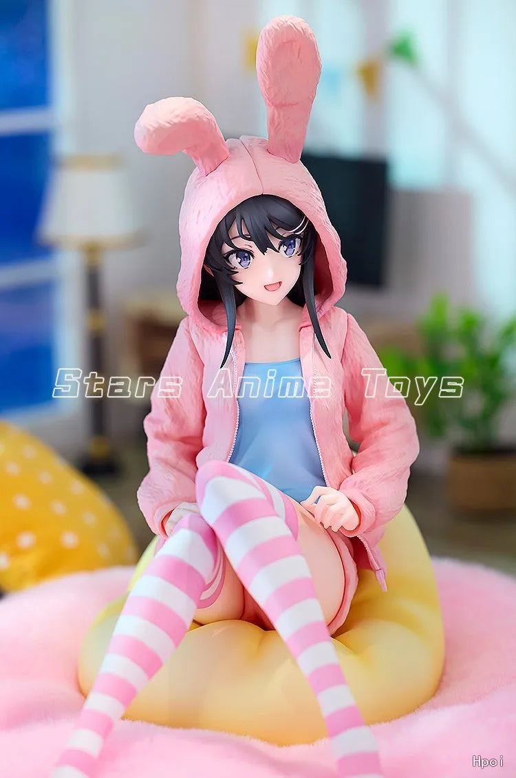 Original KADOKAWA KDcolle ‌Rascal Does Not Dream of Bunny Girl Senpai‌ Sakurajima Mai Rabbit Ear Jacket Animation Figure