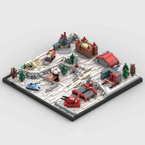 1646 Teile MOC Command & Conquer C Alarmstufe Rot Sowjetische Basis Spiele Modell Bausteine Bücherregal Deko, Heimdeko für Sohn Weihnachtsgeschenk