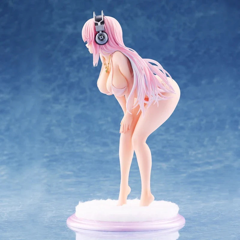 21cm Super Sonico Bikini Sexy Anime Girl Figure FuRyu BiCute Bunnies Super Sonico Action Figure Adult Collectible Model Doll Toy