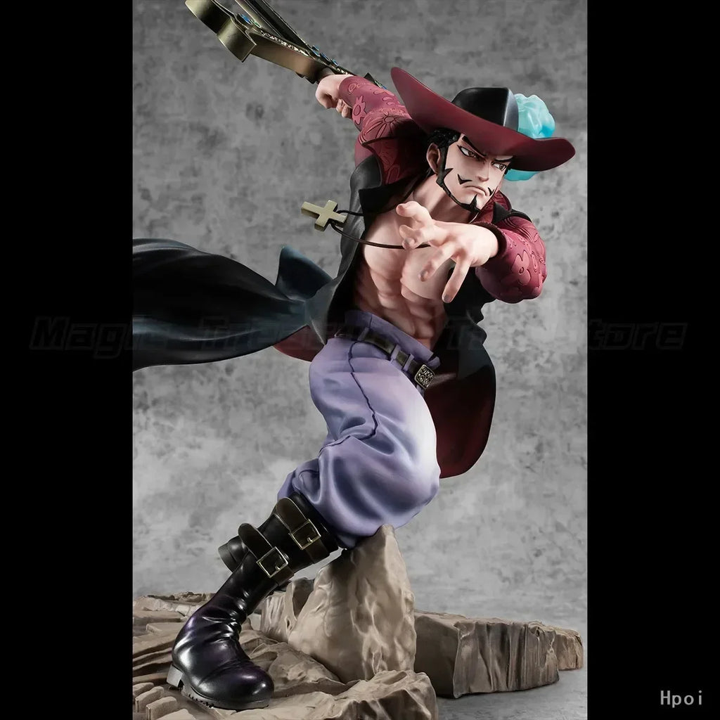 In Stock Original MegaHouse POP Maximum DRACULE.MIHAWK Mihawk Falkenauge Hawkeye Anime Character Model Figure Gift