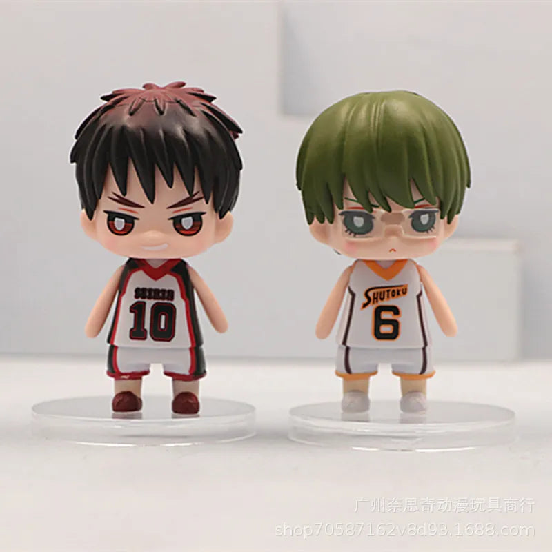 Kuroko's Basketball Series Q-version Action Figures Bake Cake Decor Toys Car Interior Desktop Miniature Ornament Accessories