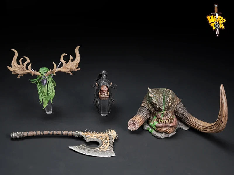 【 in Stock 】 METYTOYZ Original Horde Battle Song, Chief, Orc Warrior, Old Roar Dad 1/10 Mobile Doll Model, Handmade Toy Gift