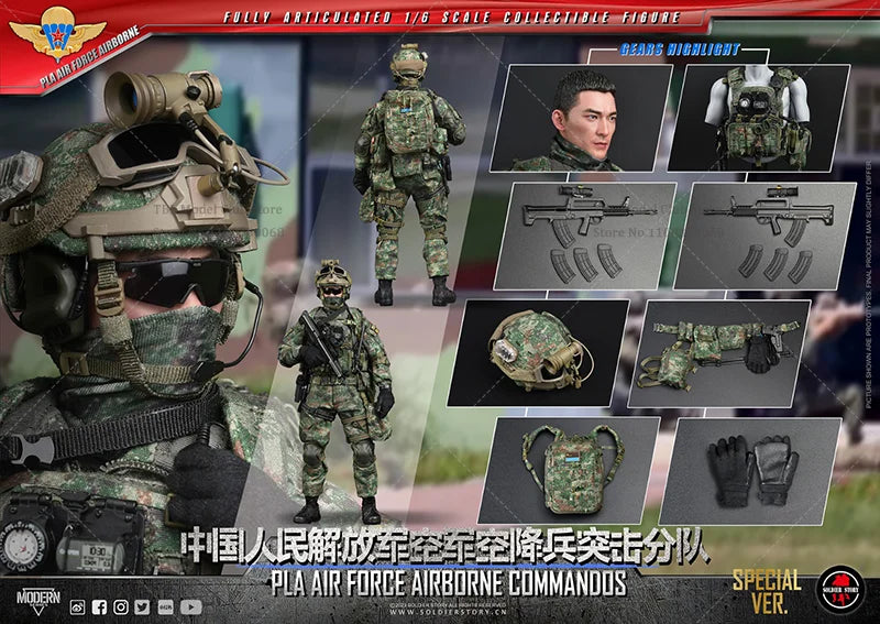 SoldierStory SS134 1/6 Scale 12-inch Komplettset Actionfigur - Männlicher Soldat Special Operations Air Forces Sammlerstück Männlich