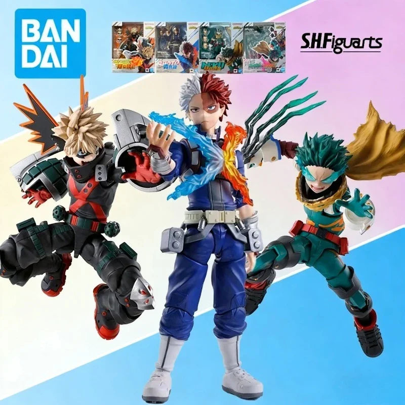 BANDAI Original S.H.Figuarts My Hero Academia Serie Izuku Midoriya Deku Sammlerstück Bewegliche Actionfigur Modell Spielzeug