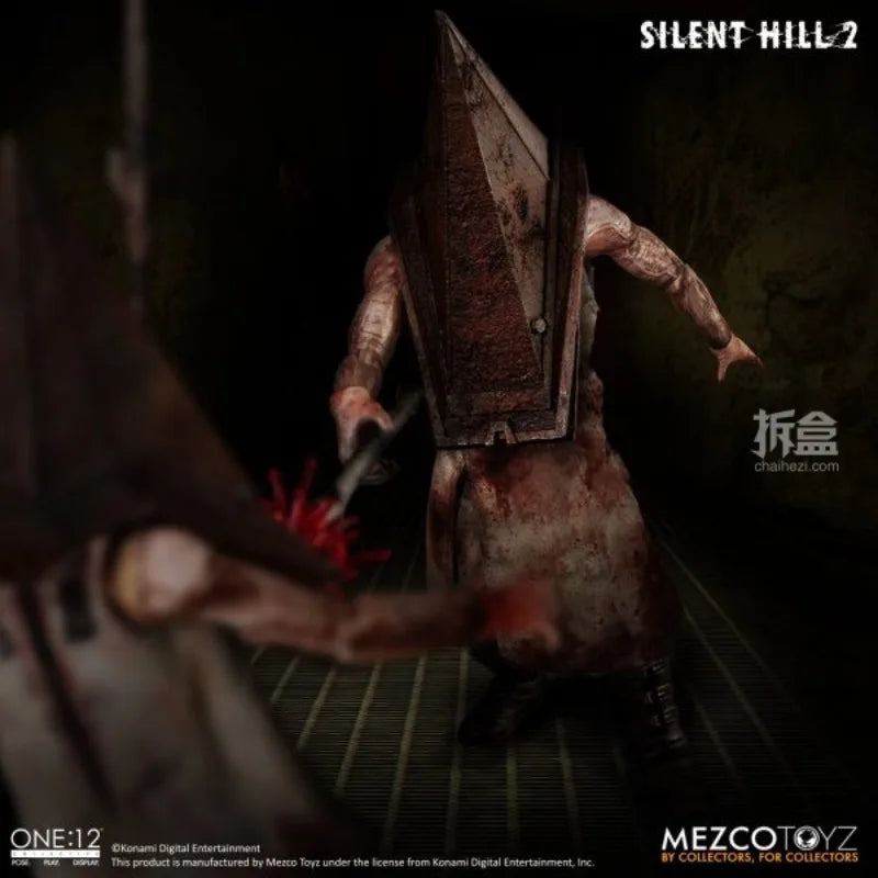 MEZCO TOYZ Original Red Triangle Head Super Big Knife Butcher Horror Game Crazy Toys Action Joint Mobility Figure Model Toys