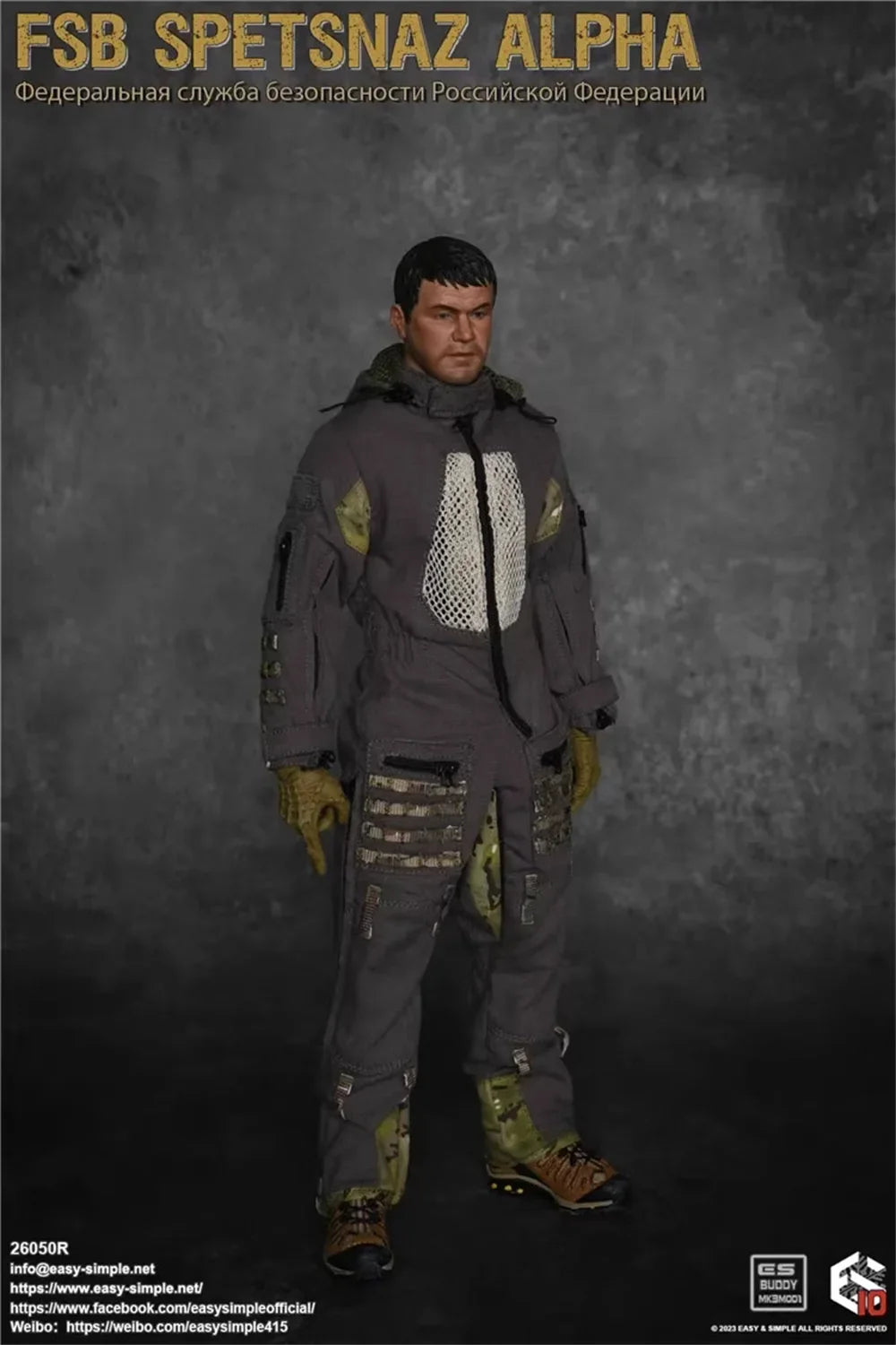 1/6 Easy&Simple ES 26050R FSB Spetsnaz Alpha Full Set Moveable Action Figure Gift Model For 12" Action Figure Collectable