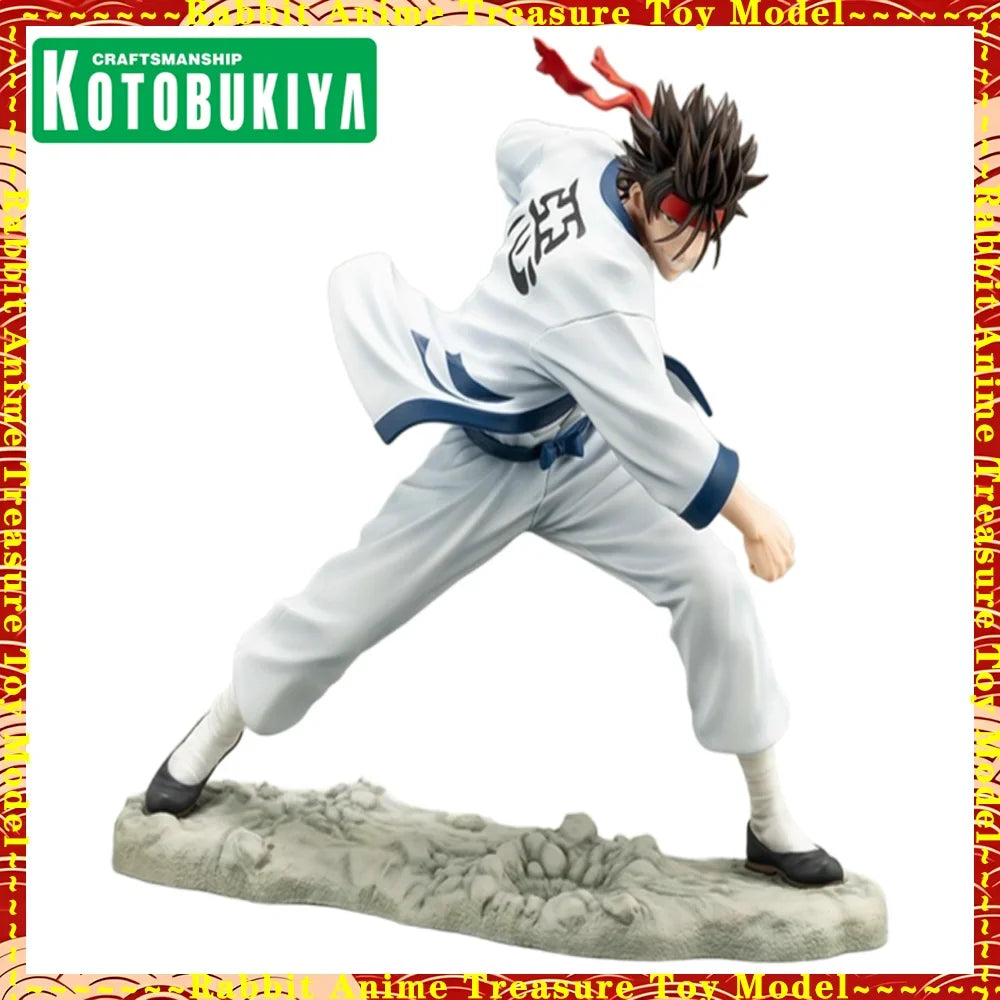 In Stock Original Genuine Kotobukiya ARTFX J Figure Rurouni Kenshin Sagara Sanosuki Samurai Sword Fighter Collectible Statue