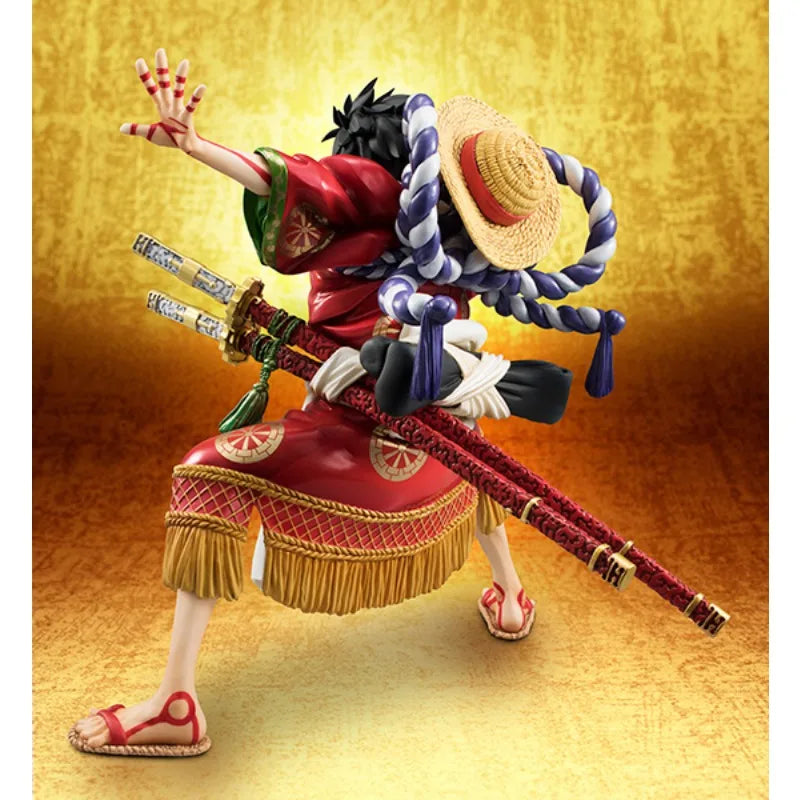 Megahouse Original POP Figurine One Piece Series Mengqi D Road Flying Kabuki Kabuki EDITION Anime Action Figure Model Toy