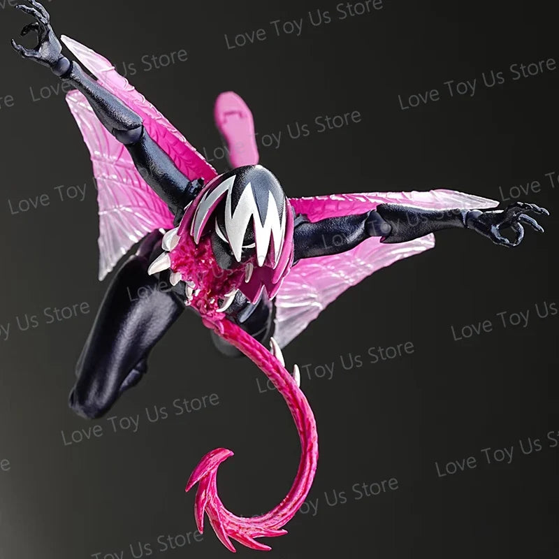 NEW KO KAIYODO REVOLTECH SPIDERMAN GWENOM Anime Action Figures Revoltech Amazing Yamaguchi Gwenom Venomized Gwen Stacy Model Toy