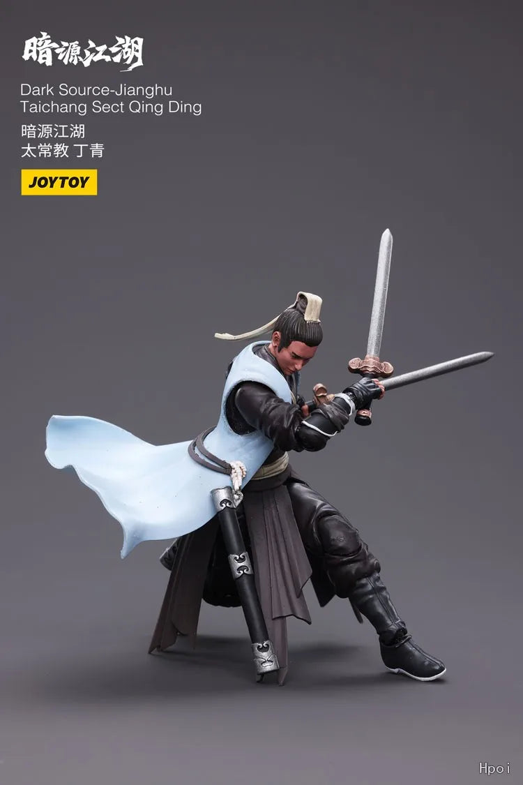 In Stock Original JOYTOY Dark Source-JiangHu Taichang Sect Qing Ding 1/18 Brand Figure Model Toys Gifts Collection Ornaments
