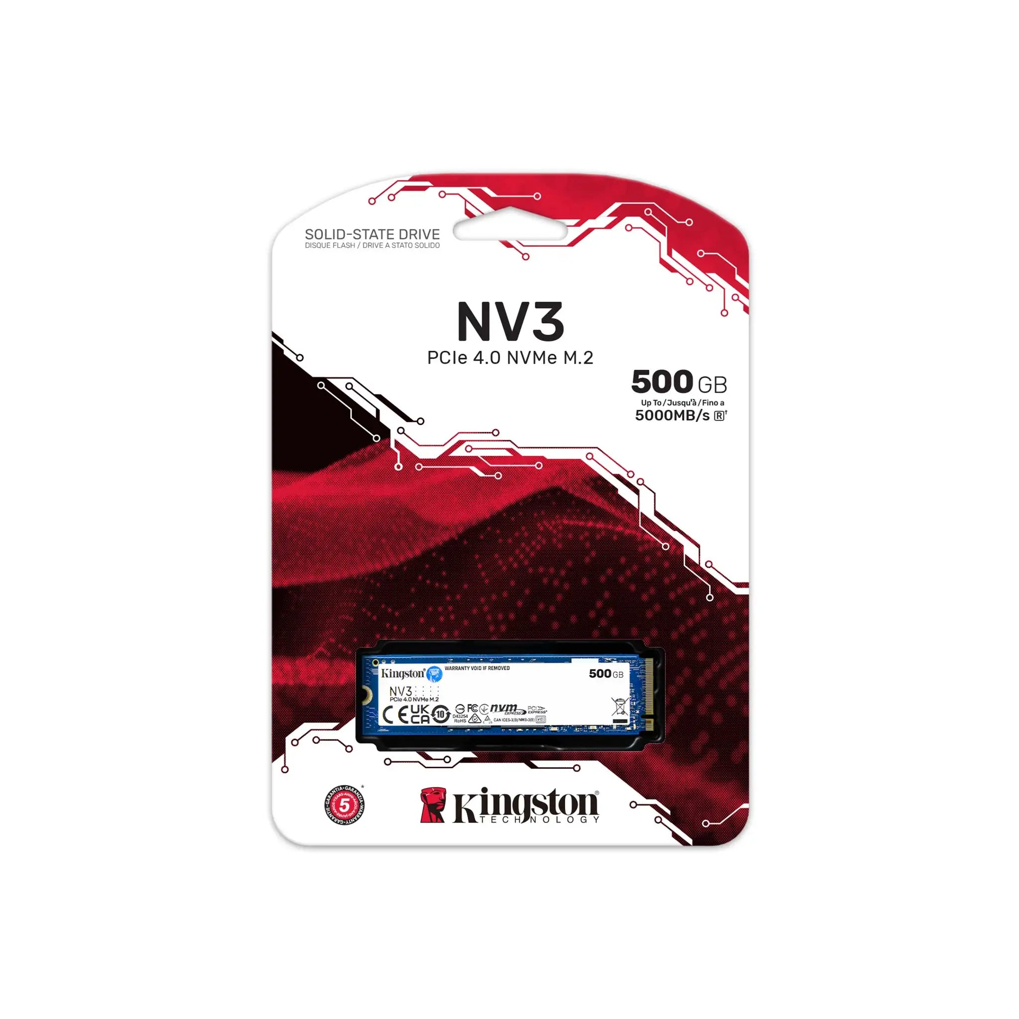 Kingston SSD NV1 NV3 NVMe M.2 2280 SSD 250GB 500GB 1TB Internal Solid State Drive Hard Disk Sff for Laptop Desktop PC