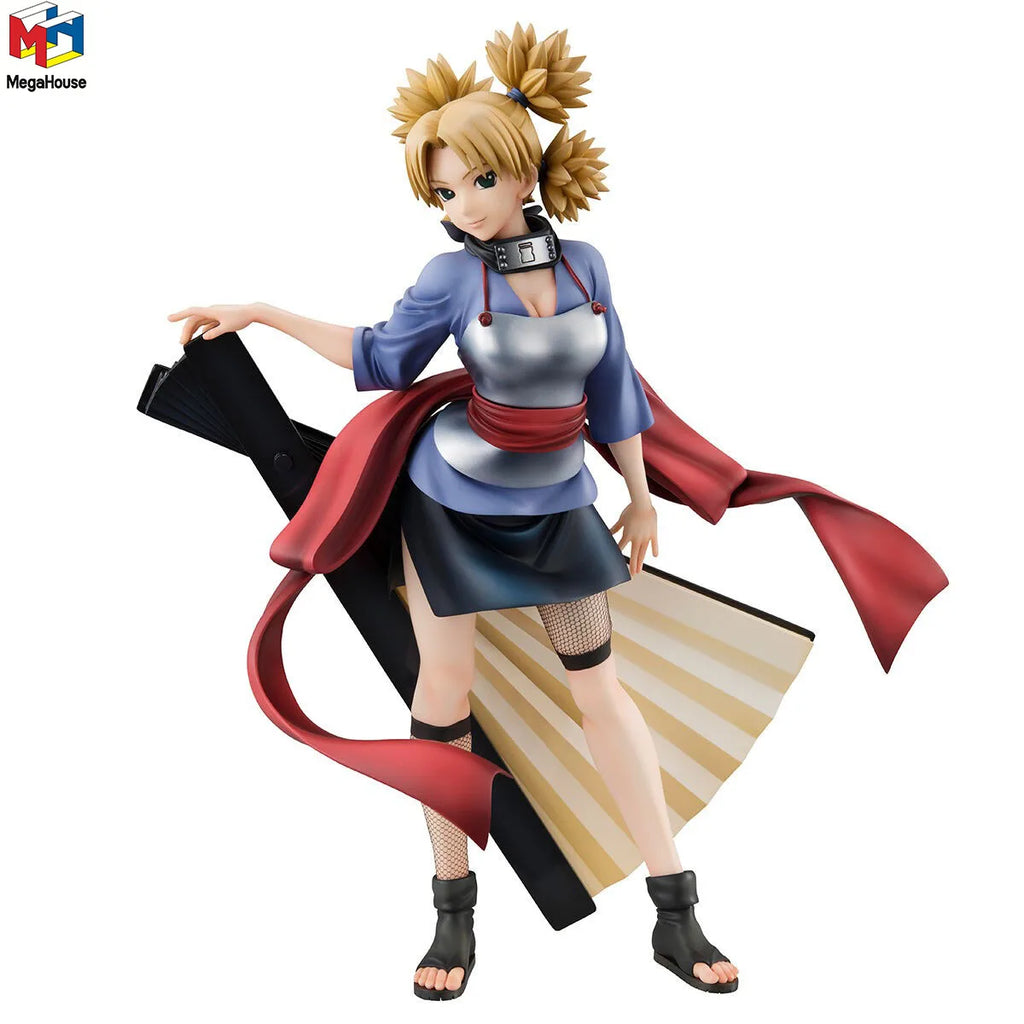 21cm Original MegaHouse GALS NARUTO Shippuden Temari Anime Figure Action Figure Model Decoration Collection Series Garage Kit