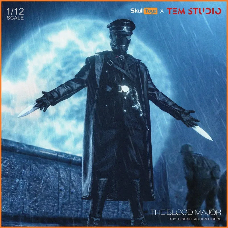 2026 IN STOCK Tem Studio x Skull Toyz The Blood Major 1/12 Scale Action Figure 6-inch Poseable Model Outfit Desk  Decor Toys