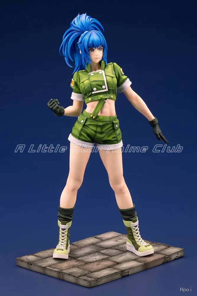 In Stock Original Kotobukiya SNK Beautiful Girl Series THE KING OF FIGHTERS 97 Leona Heidern Anime Figure Model Collection