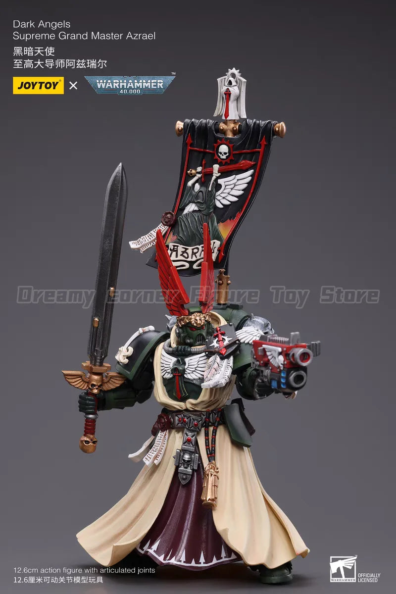 【In Stock】JOYTOY Warhammer 40K Dark Angels Supreme Grand Master Azrael 1/18 Action Figures Toys Models Gifts Collection