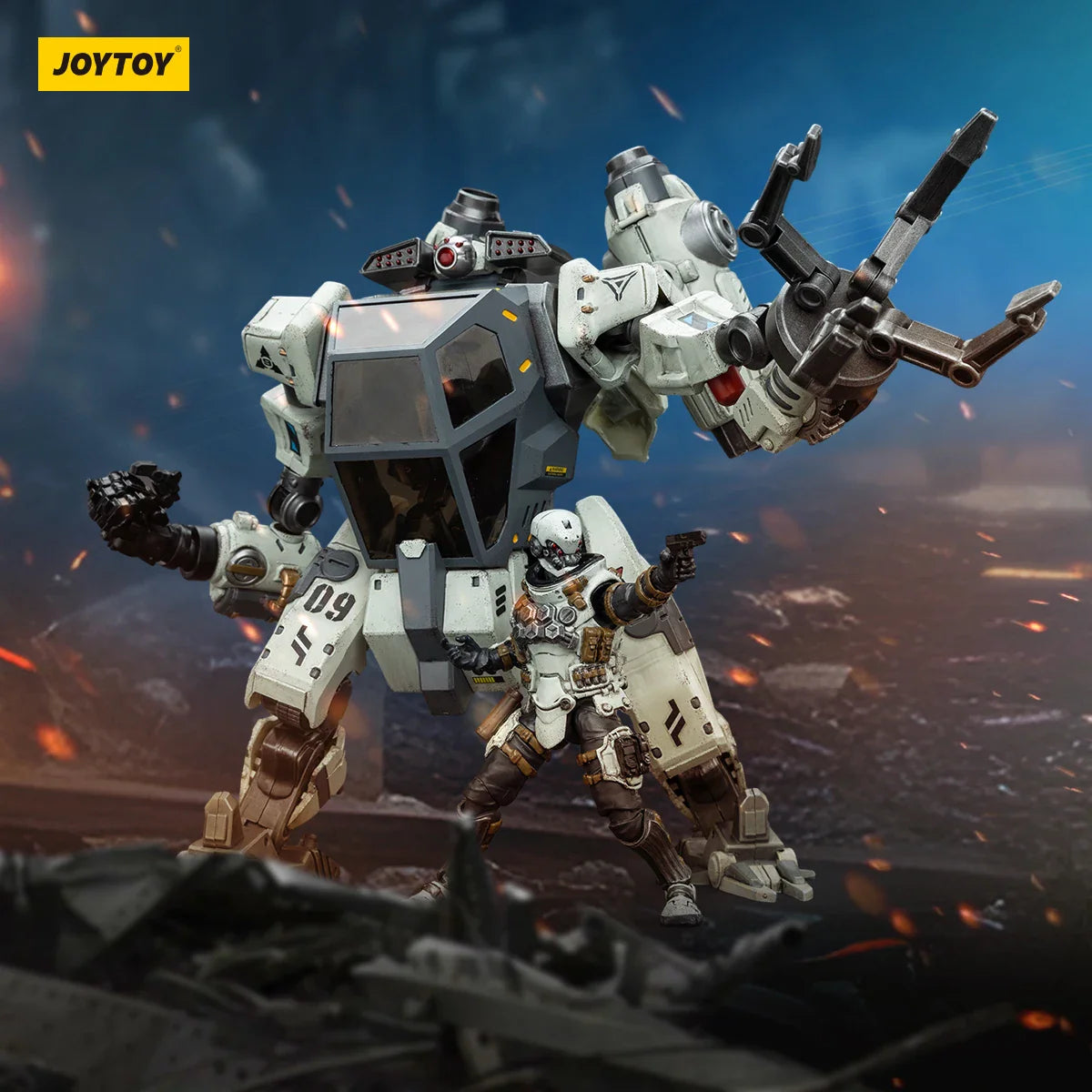 JOYTOY Battle Star 1/18 Actionfiguren Anime 18,3 cm North 09 Strike Attack Mecha
