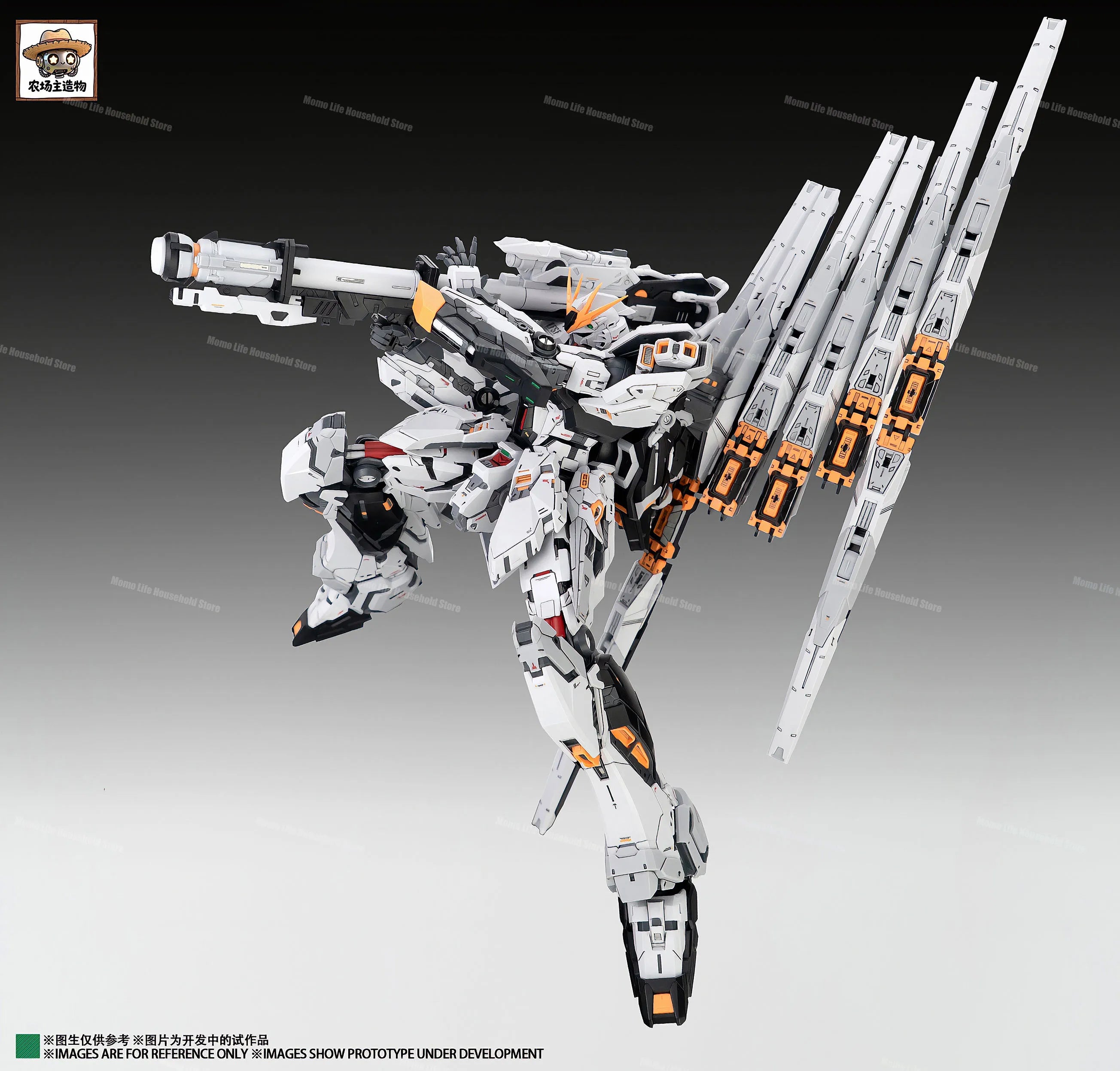 In Stock NONGCHENGZHU 1/100 MG CMM RX-93 v GK Assembly Model Kits Plastic skeleton Anime Action Figure Robot Plastic Model  Toys