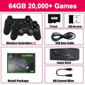 Retro Video Game Console Built-in 20000+ Games Handheld Game Player 64G 4K TV Game Stick 2.4G Wireless Controller Gamepad