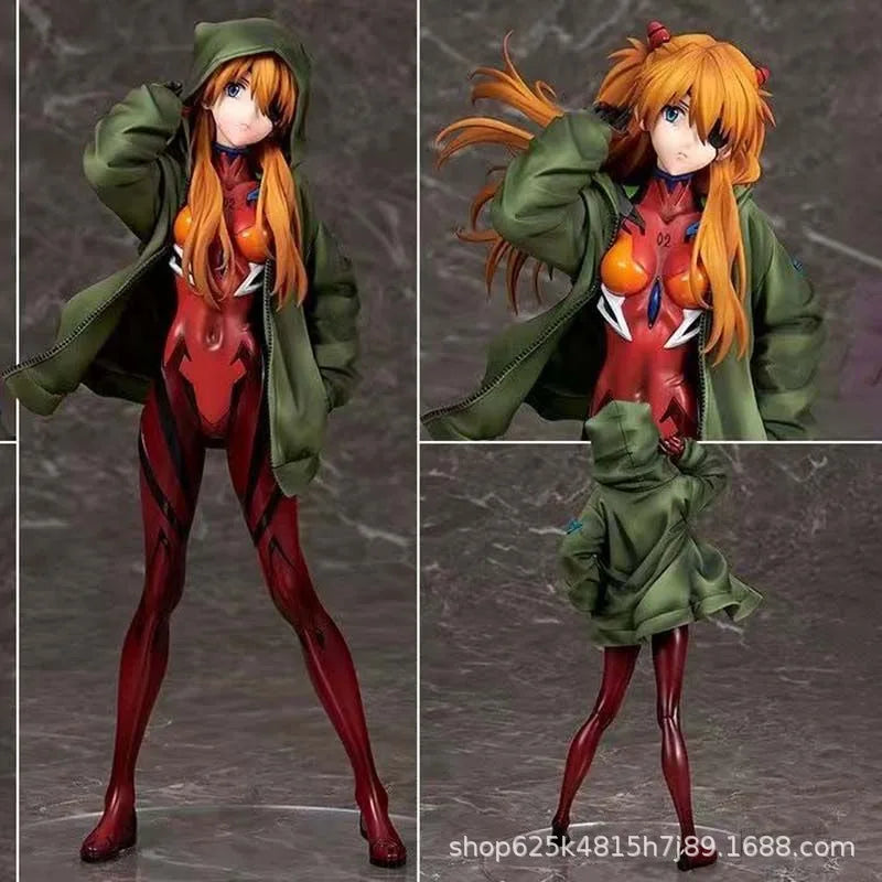24cm Anime EVA theatrical version Asuka standing posture Action Figure PVC model Toys doll Desk Decor Collectible Gifts