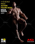 MUFF TOYS ADAM 1/12 Male Strong Muscle Joint Body 6'' Super Flexible Comic Soldier Action Figure Body Doll