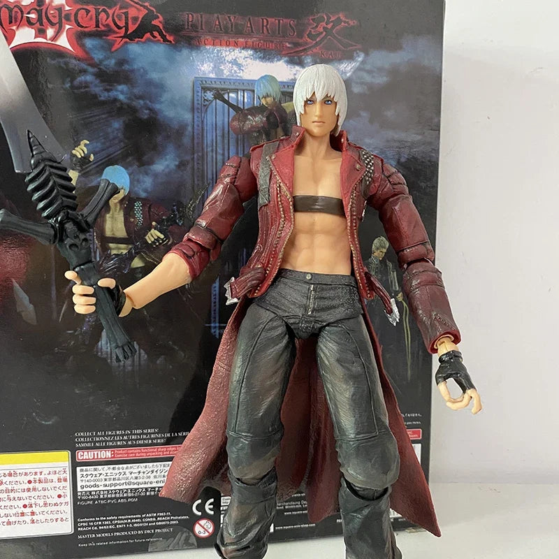 Play Arts Kai Devil May-Cry Dante Action Figure Model Toys Joint Movable Doll Birthday Gift For Friends
