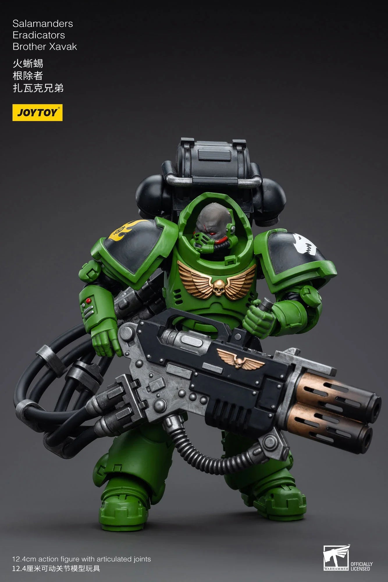 in Stock JOYTOY 40K 1/18 Salamanders Eradicators Sergeant Bragar Brother Xavak T'Kren Action Figures Model Gift for Collection