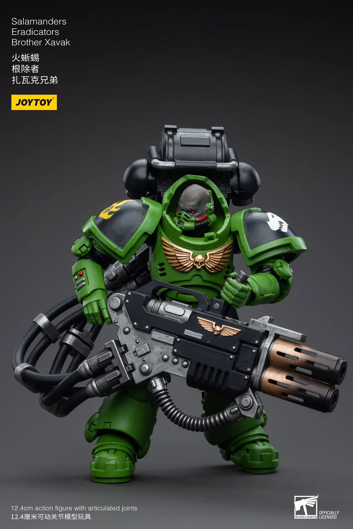 in Stock JOYTOY 40K 1/18 Salamanders Eradicators Sergeant Bragar Brother Xavak T'Kren Action Figures Model Gift for Collection