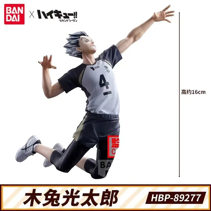 Original Bandai Posing Figure Haikyuu!! Kotaro Bokuto Akaashi Keiji Collection Ornaments Figure Toys Birthday Gift