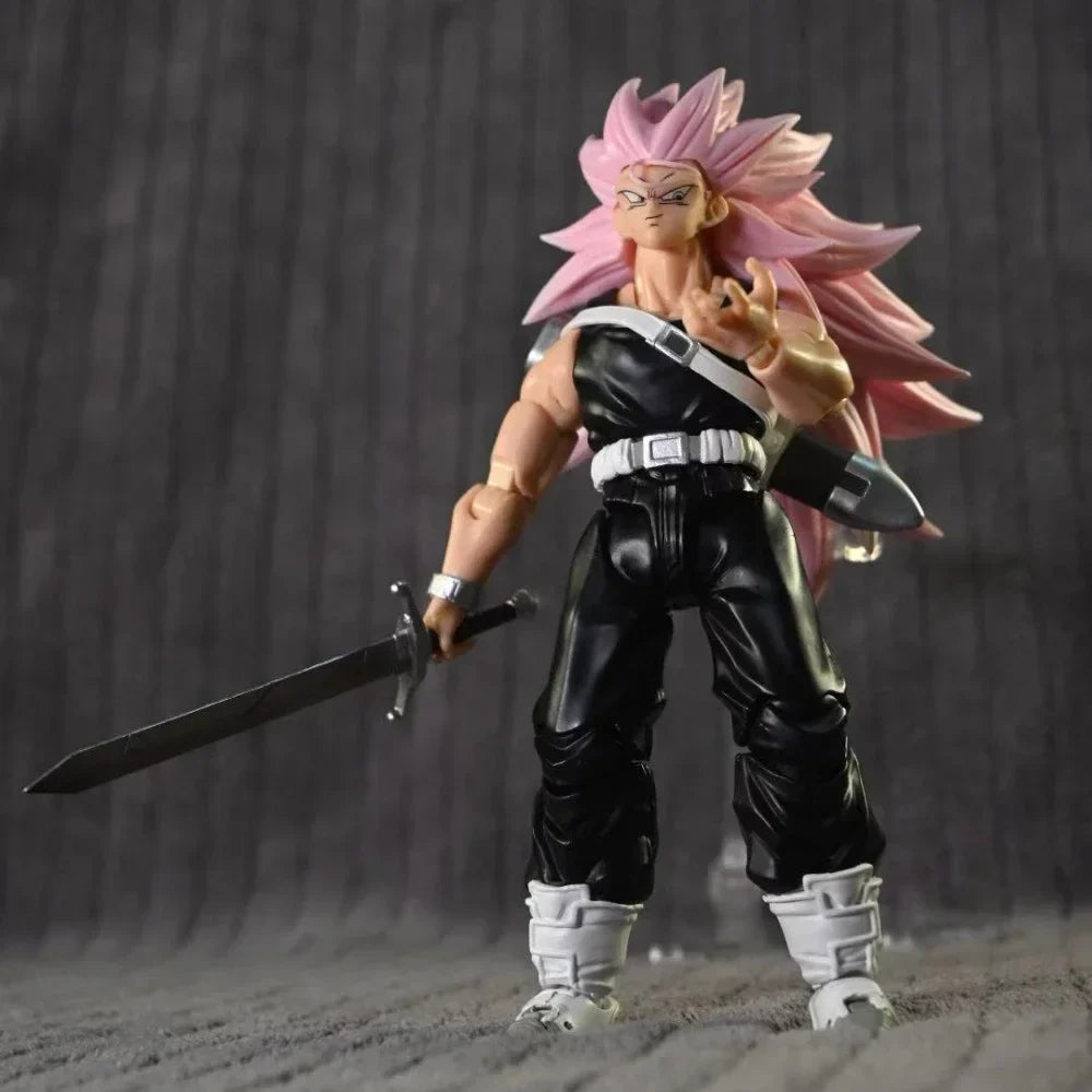 Fixed Version SSS Studio Dragon Ball Trunks Ssj3 S.H.F Figures SHF Dragon Son Super Saiyan 3 Anime Action Figure Toy Model Toy