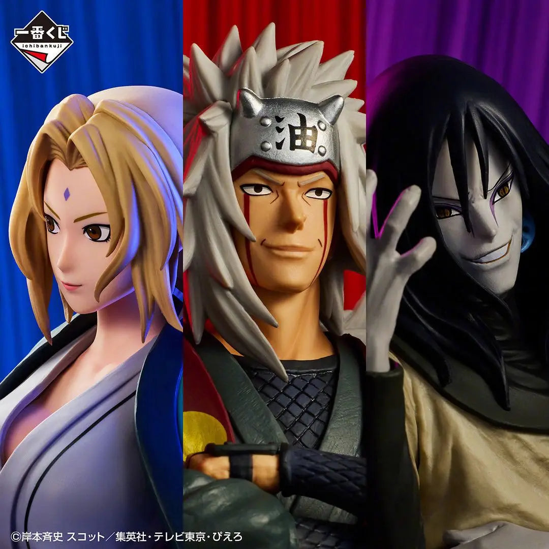 Bandai Ichiban KUJI Figures Naruto: The Legendary Three Ninjas Jiraiya Tsunade Orochimaru  Model Toy