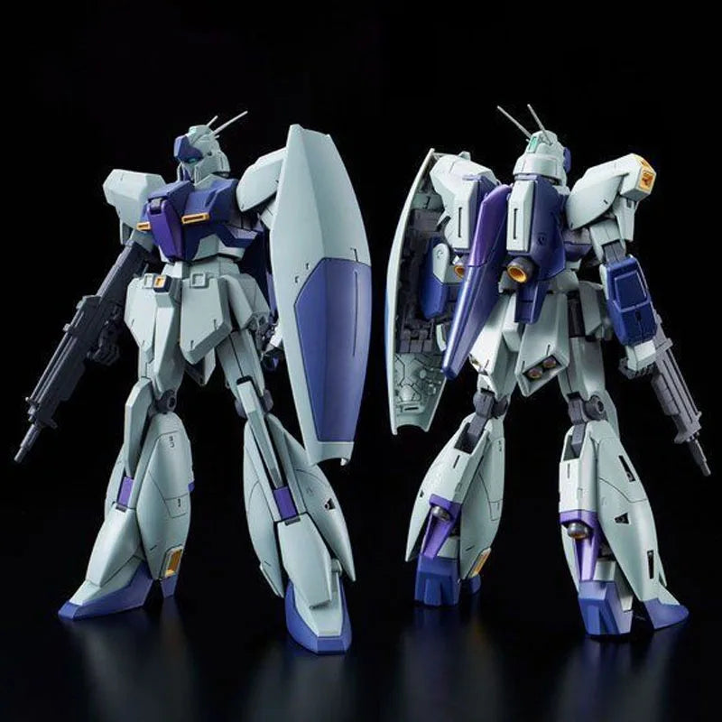 Bandai Original MG Re-GZ RGZ-91 1/100 Anime Action Figure Assembly Model Toys Collectible Model Ornaments Gifts For Children