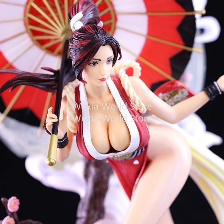 New 61cm Mai Shiranui Figure The King of Fighters XIV Anime Figures Beautiful Girl Collection Light-up PVC Decorations Best Gift