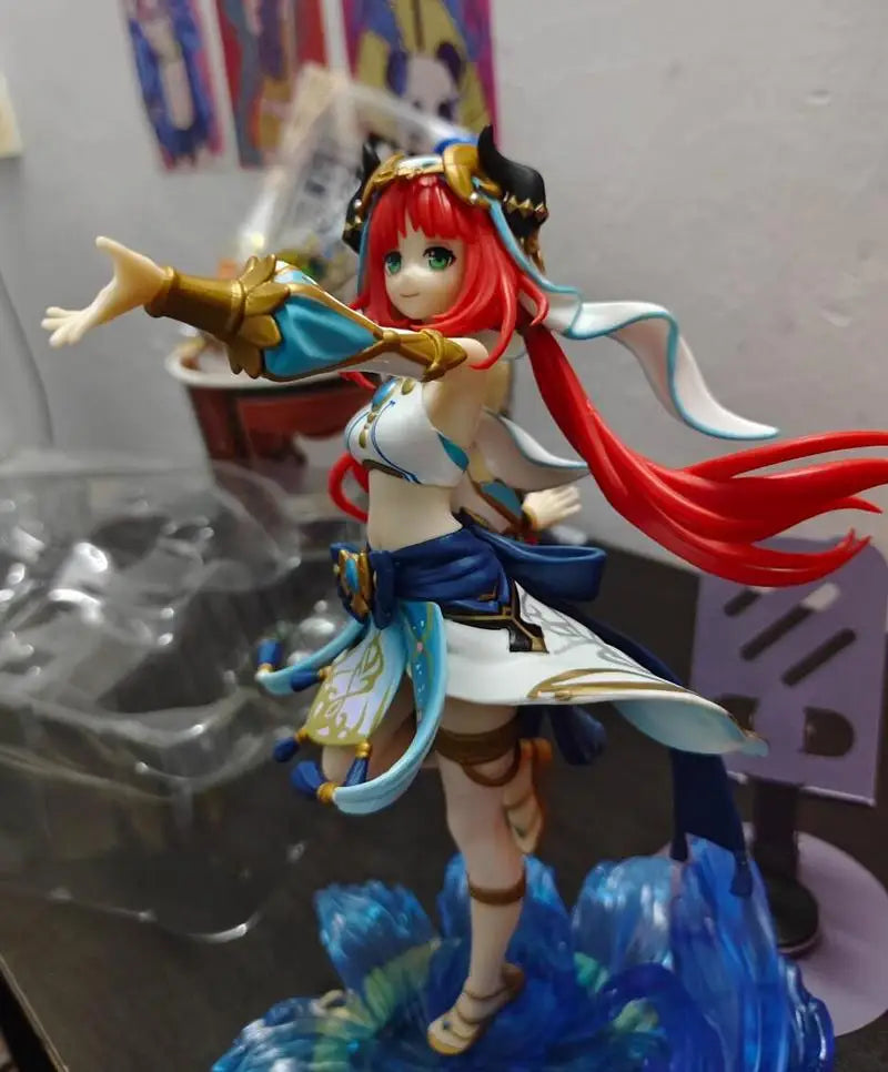 Genshin Impact 27cm Pvc Anime Figure Nilu Model Doll Action Figure Collectible Toy Desktop Decoration Gift For Fans