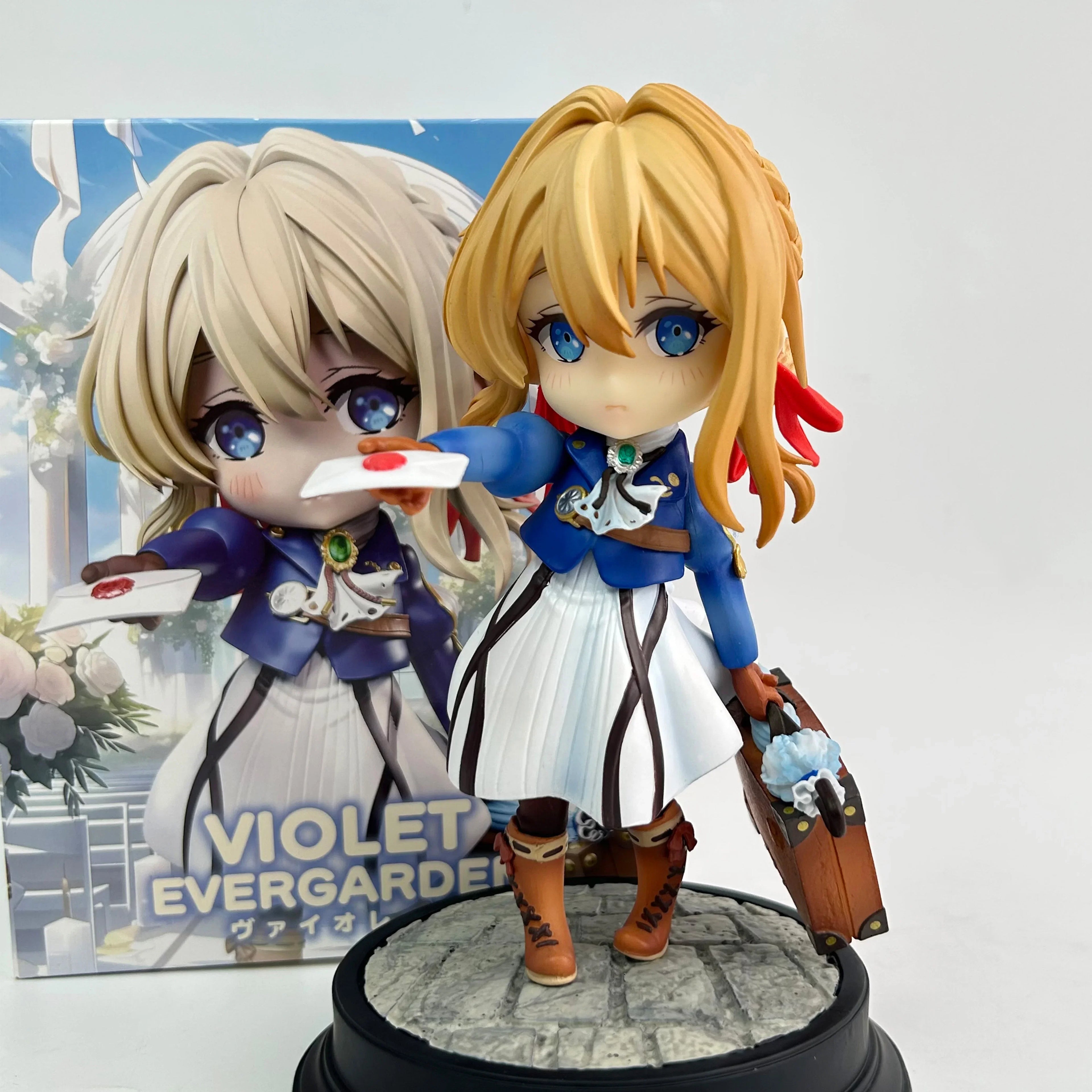 Violet Evergarden Figure Q Version Cute Girls Anime Figures Statue Model Collection Doll Room Decoration Toy Kid Christmas Gifts