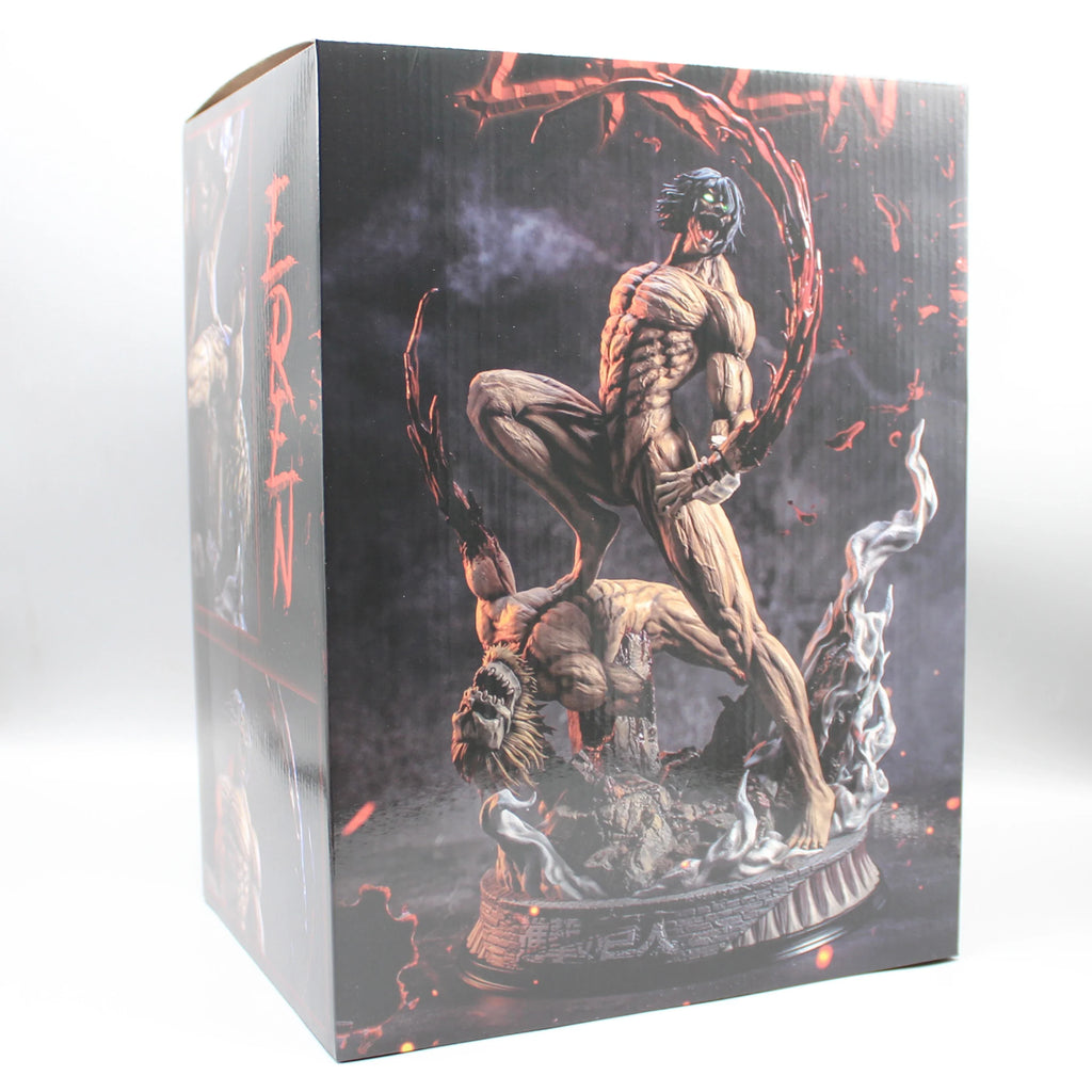 New Attack On Titan Anime Figure The Armored Figures 29cm Titan Eren Jager Action Figurine Model Pvc Statue Ornament Toys Gifts