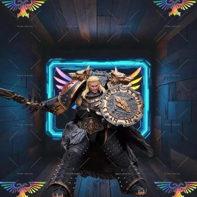In stock JOYTOY Warhammer 40k 1/18   Dark Source  Space Wild Wolf Gene Primarch Wolf King Rimanruth  Actual doll gift collection