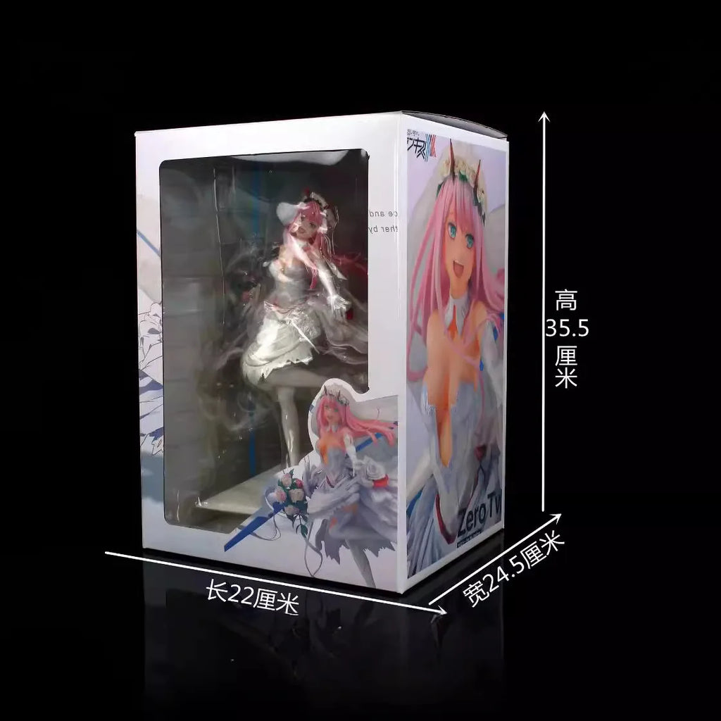 Darling In The Franxx Zero Two Wedding Dress Ver Anime Figure Model Collectible Statue Boxed For Anime Fans Desktop Display