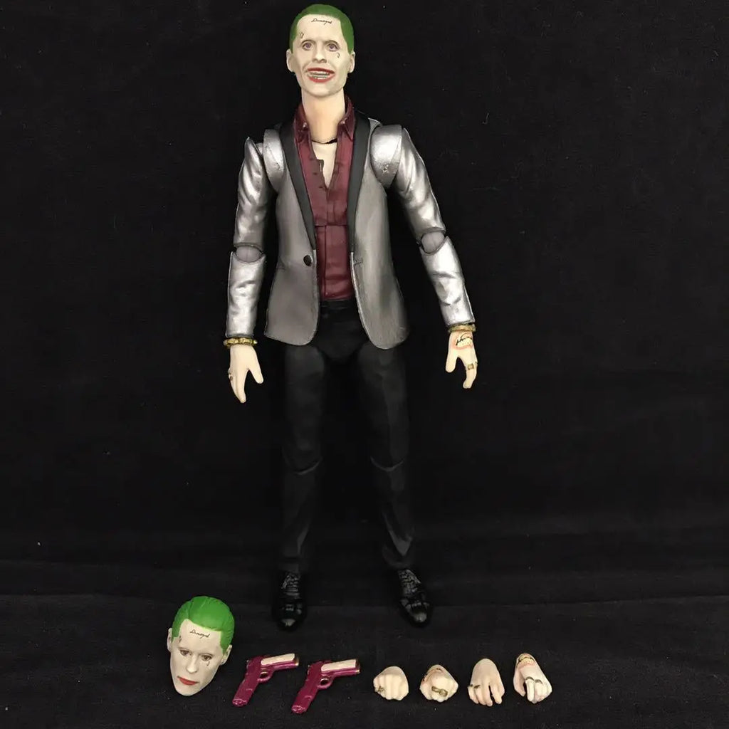SHF Anime Marvel The Avengers Suicide Squad Joker Figurine Model PVC Action Toys New Year's Christmas Gifts 16cm