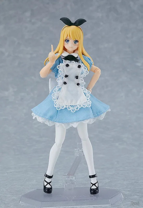 In Stock Original Max Factory Figma#598 Alice Anime Figure Model Toy Gift Collection