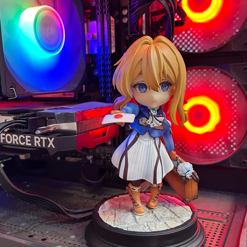 Violet Evergarden Figure Q Version Cute Girls Anime Figures Statue Model Collection Doll Room Decoration Toy Kid Christmas Gifts