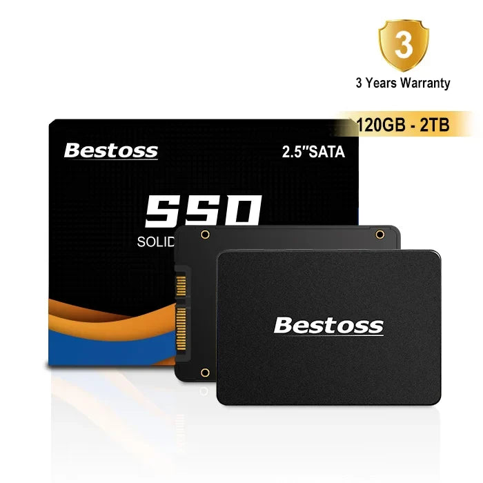 Bestoss Hard Drive Solid State Drives 120GB 128GB 240GB 256GB 480GB 512GB 1TB 2TB SSD 2.5 inch Sata 3.0  for Computer